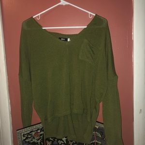 forest green sweater